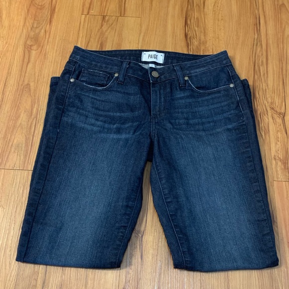PAIGE DENIM Kylie Crop Skinny Dark Wash Jeans - Picture 2 of 8
